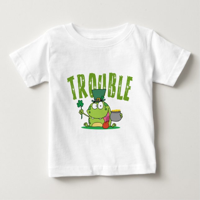 Camiseta Para Bebê Problema irlandês (Frente)