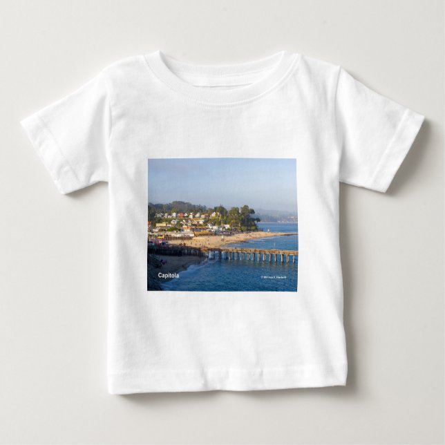 Camiseta Para Bebê Produtos de Capitola Califórnia (Frente)