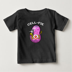 Camiseta Para Bebê Professor de Ciência em Biologia em Células-Fie 