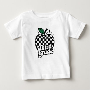 Camiseta Para Bebê Professora do 3º ano de volta à escola