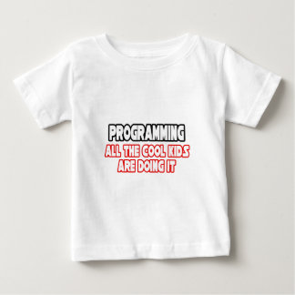 Camiseta Para Bebê Programação... Crianças Legal