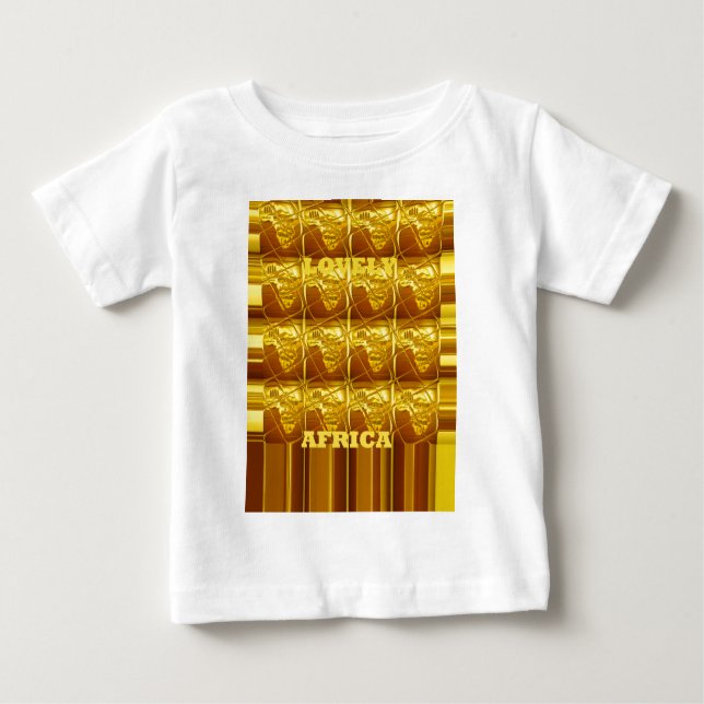 Camiseta Para Bebê Promessa de Ouro de África (Frente)