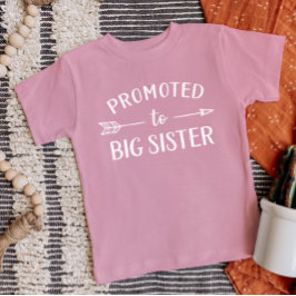 Camiseta Para Bebê Promovida ao Anúncio de Gravidez da Irmã Mais Velh