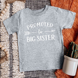 Camiseta Para Bebê Promovida ao Anúncio de Gravidez da Irmã Mais Velh