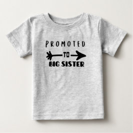 Camiseta Para Bebê Promovido à Irmã Irmã Irmã Correspondente Bebê Irm