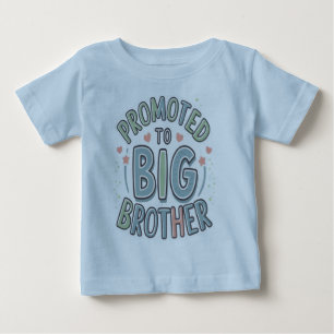 Camiseta Para Bebê Promovido a irmão mais velho