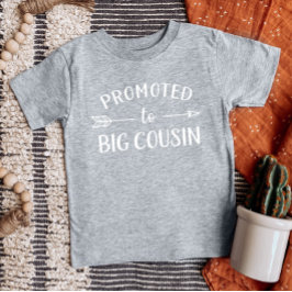 Camiseta Para Bebê Promovido a Primo Mais Velho Correspondência Famil