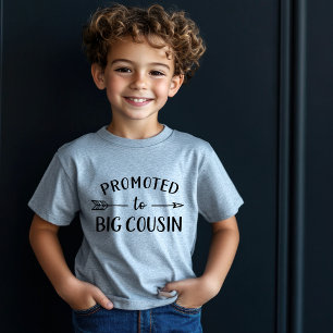 Camiseta Para Bebê Promovido a Primo Mais Velho Correspondência Famil