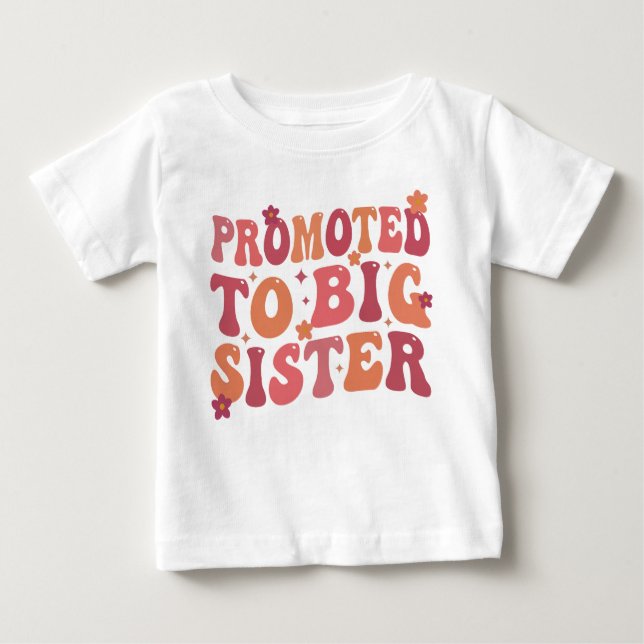 Camiseta Para Bebê Promovido à queda da Grande Irmã (Frente)