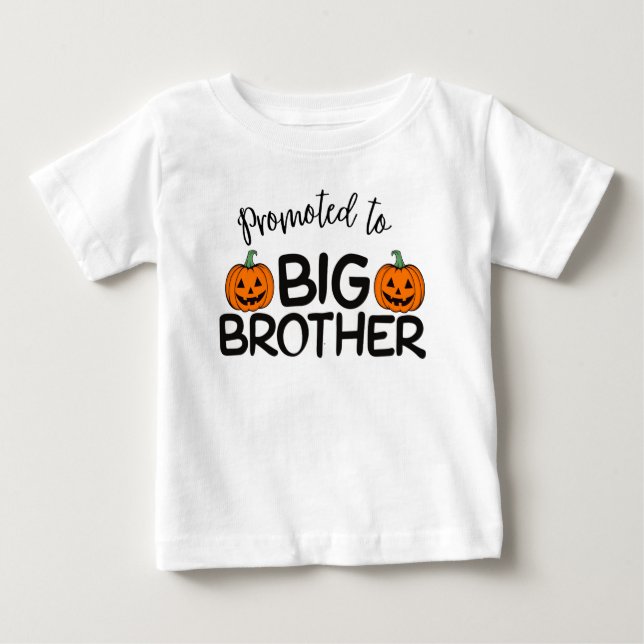 Camiseta Para Bebê Promovido ao Big Brother Halloween Pumpkin (Frente)