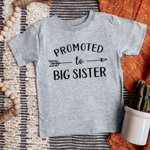 Camiseta Para Bebê Promovido ao lançamento do bebê da Big Sister New