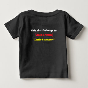 Camiseta Para Bebê "Pronto para Aprender, Pronto para Brilhar!" – Lin