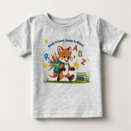Camiseta Para Bebê "Pronto para Aprender, Prontos para Brilhar!" - Bo