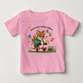 Camiseta Para Bebê "Pronto para Aprender, Prontos para Brilhar!" - Bo