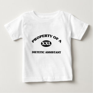 Camiseta Para Bebê Propriedade de um ASSISTENTE DIETÉTICO