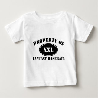 Camiseta Para Bebê Propriedade do basebol da fantasia