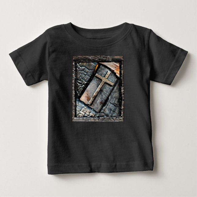 Camiseta Para Bebê Proteção cruzada (Frente)