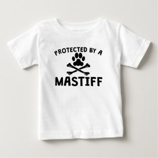 Camiseta Para Bebê Protegido Por Um Mastiff