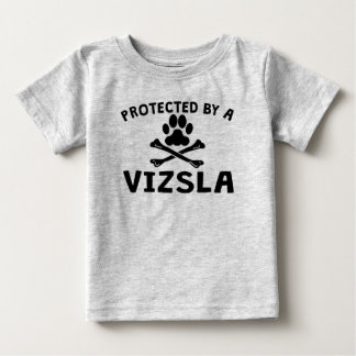 Camiseta Para Bebê Protegido Por Um Vizsla