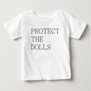 Camiseta Para Bebê Proteja As Bonecas-71833