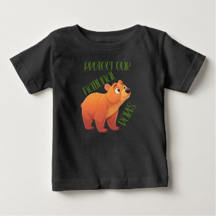 Camiseta Para Bebê Proteja Nossos Parques Nacionais Crianças