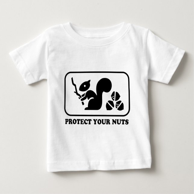 Camiseta Para Bebê Proteja seus loucos (Frente)