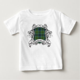 Camiseta Para Bebê Protetor do Tartan de Marshall