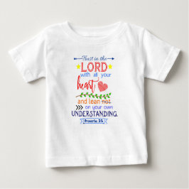 Camiseta Para Bebê Provérbios 3:5