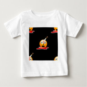 Camiseta Para Bebê psicopata emoji