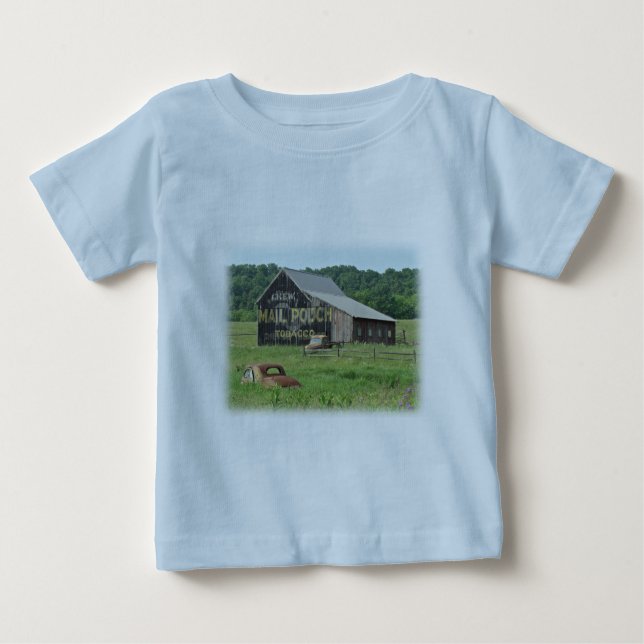 Camiseta Para Bebê Publicidade Antiguamente para Pouch Cigarro (Frente)