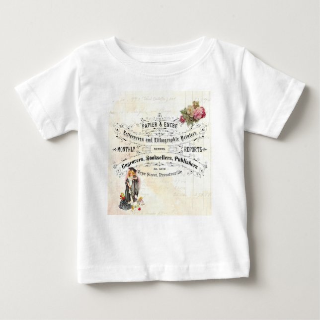 Camiseta Para Bebê Publicidade de Escola de Publicações de Estudante  (Frente)