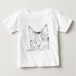 Camiseta Para Bebê Puddy Cat