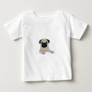 Camiseta Para Bebê Pug