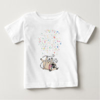 Pug adorável e parvo