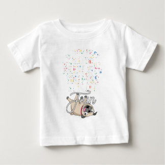 Camiseta Para Bebê Pug adorável e parvo