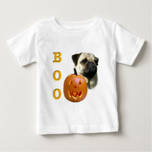 Camiseta Para Bebê Pug (camisa) Boo
