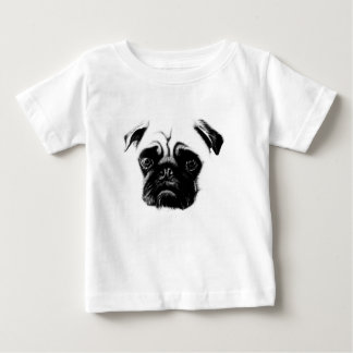 Camiseta Para Bebê pug+camiseta