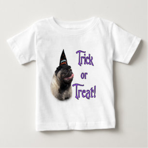 Camiseta Para Bebê Pug (desmaiar) Trick