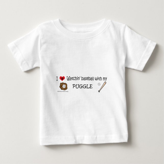CAMISETA PARA BEBÊ PUGGLE (Frente)