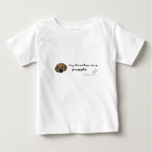 Camiseta Para Bebê puggle - mais raças