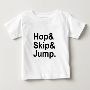 Camiseta Para Bebê Pular Saltar   Atividade de Idioma de Curta Distân