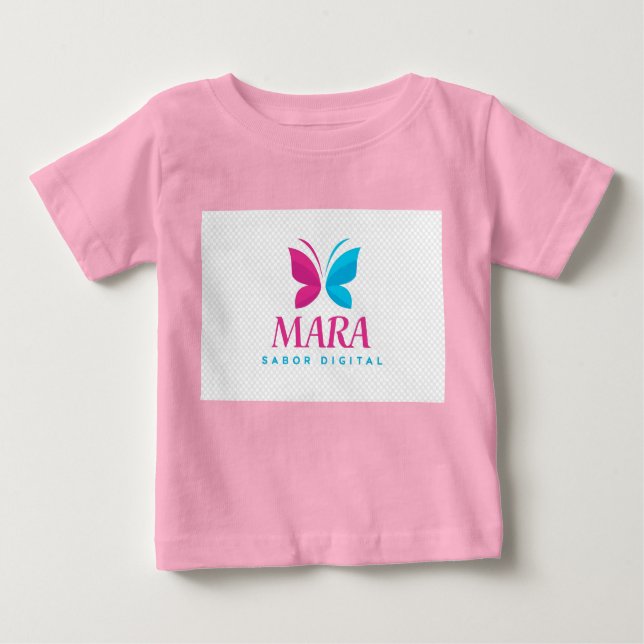 Camiseta Para Bebê Pulóver de Bebé Mara (Frente)