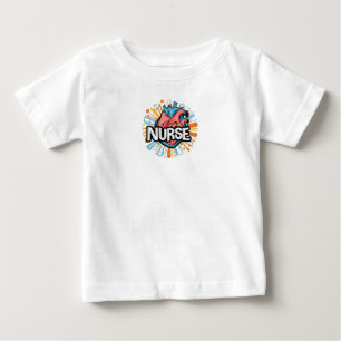 Camiseta Para Bebê Pulso de uma Enfermeira