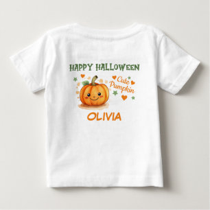 Camiseta Para Bebê Pumpkin Bonito de Halloween