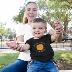 Camiseta Para Bebê Pumpkin Mais Corajoso Na Camiseta Do Bebê