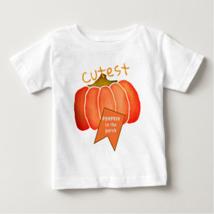 Camiseta Para Bebê Pumpkin Mais Justo Cai Aniversário