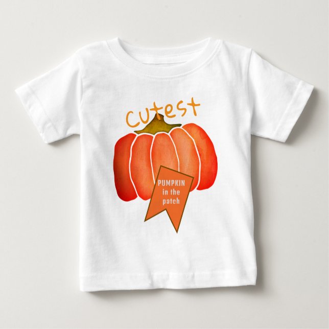 Camiseta Para Bebê Pumpkin Mais Justo Cai Aniversário (Frente)