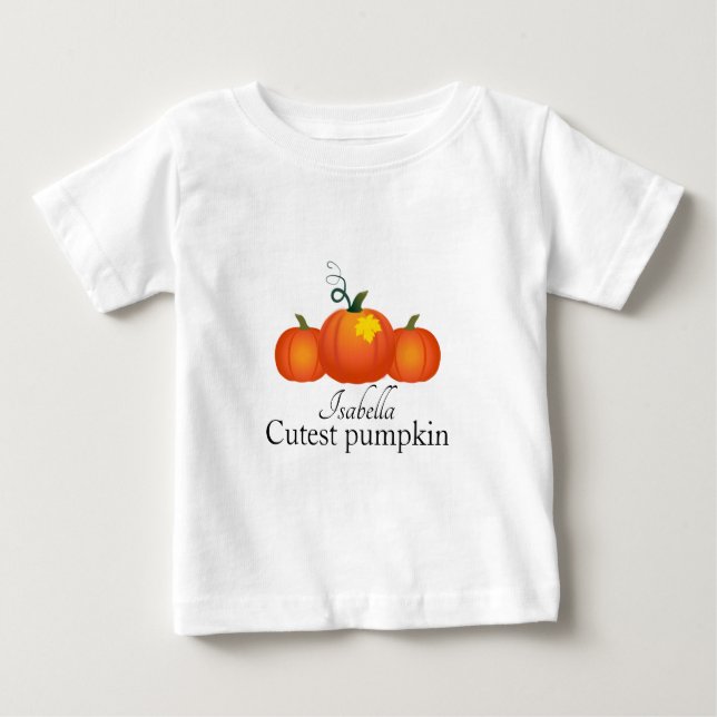 Camiseta Para Bebê Pumpkin Patch Baby (Frente)
