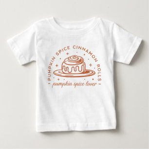 Camiseta Para Bebê Pumpkin Spice Cinnamon Rolls