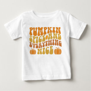 Camiseta Para Bebê Pumpkin Spice E Tudo Bem